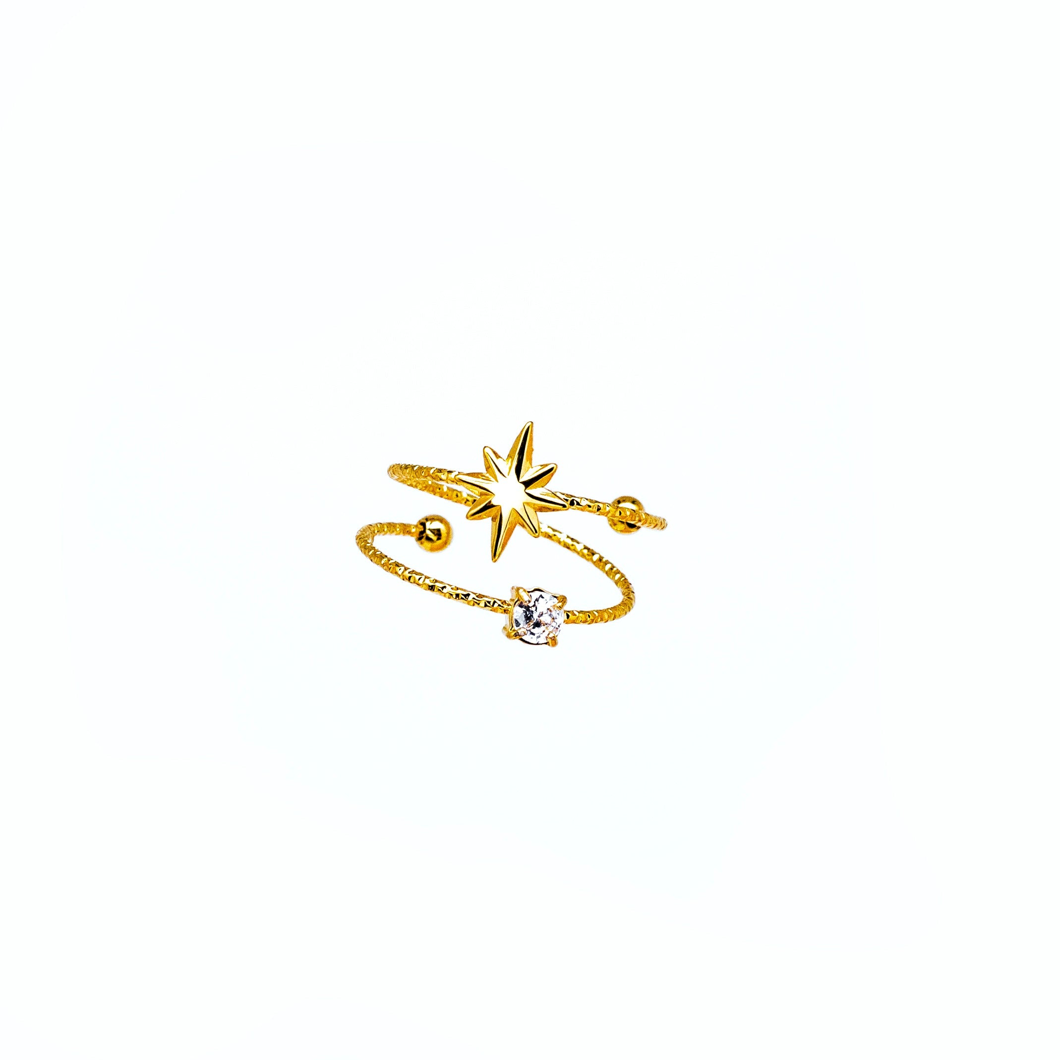 Anillo Acero Estrella Polar