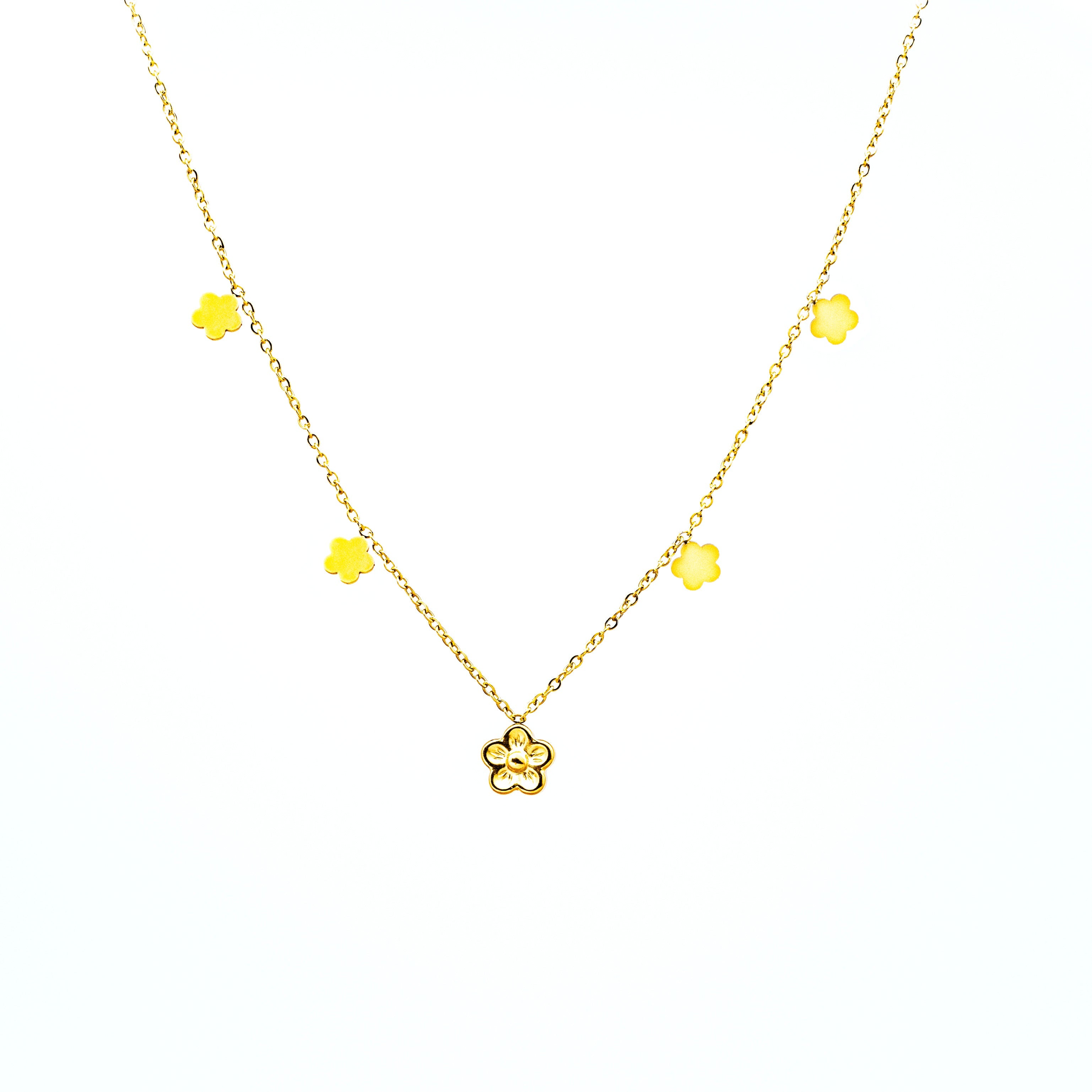 Choker Acero Flower