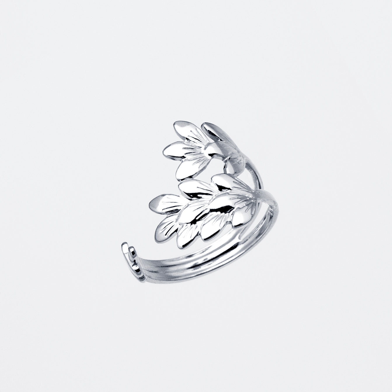 Anillo Acero Encanto Floral