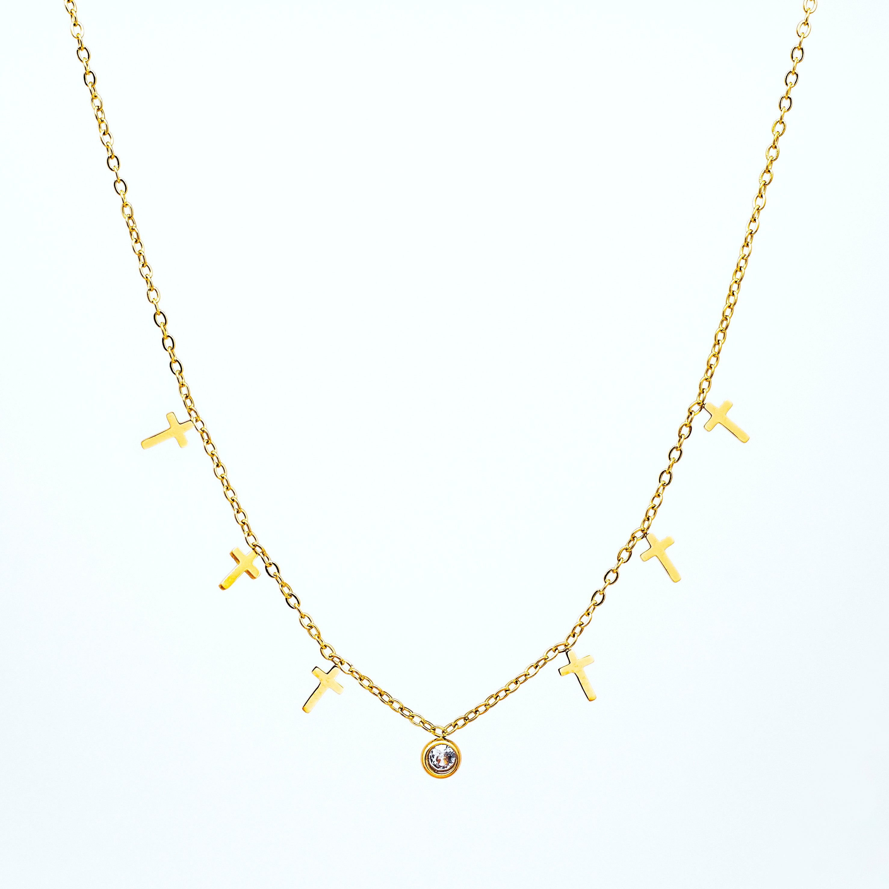 Choker Acero Cruces Radiantes 💎✝️